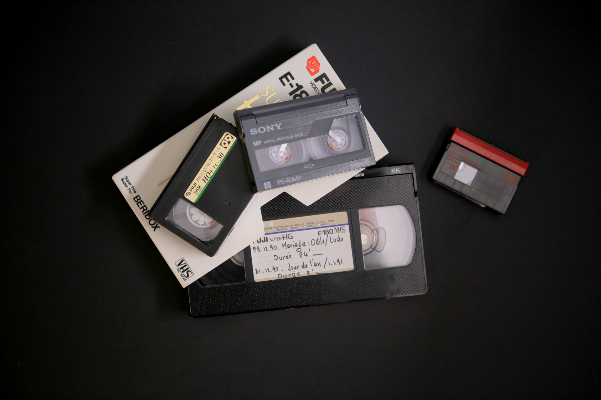 Numérisation et transfert de cassettes vidéo Vidéo8, Digital8 et Hi8